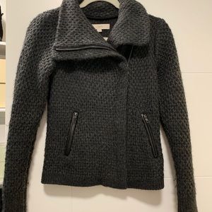 Loft Moto Style Sweater Jacket